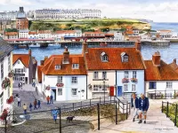Jigsaw Puzzle Seaport town