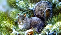 パズル Portrait of a squirrel