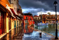 Rompecabezas After the rain in the port