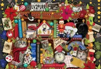 Jigsaw Puzzle Festive collage