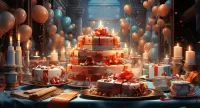 Слагалица Birthday cake