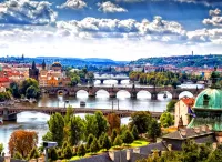 Puzzle Prague bridges
