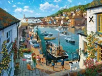 Jigsaw Puzzle Seaside town