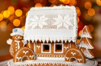 Jigsaw Puzzle Gingerbread composition