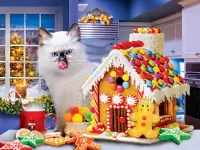 Jigsaw Puzzle Gingerbread house