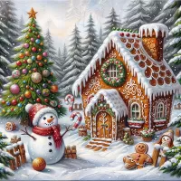 Jigsaw Puzzle Gingerbread house