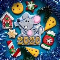 Jigsaw Puzzle Gingerbread mouse 2020