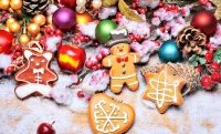 Jigsaw Puzzle Gingerbread and apples