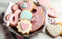 Jigsaw Puzzle Cakes with ribbons