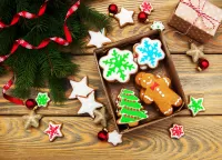 Jigsaw Puzzle Gingerbread in a box