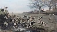 Quebra-cabeça Hunting with hounds