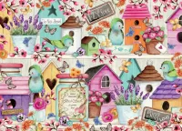 Puzzle Bird houses