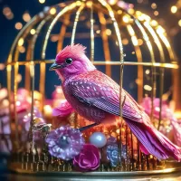 Jigsaw Puzzle Bird in a cage
