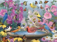 Jigsaw Puzzle Birds and butterflies