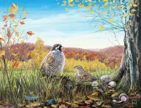 Jigsaw Puzzle Birds in the forest