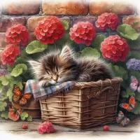 Yapboz Fluffy kitten