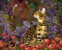 Jigsaw Puzzle Spotted cat