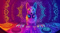 Jigsaw Puzzle Dog DJ