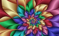 Слагалица Colorful flower