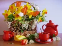 Puzzle Red teapot
