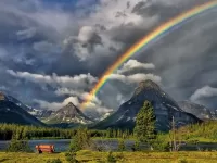 パズル rainbow sky lake