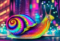 Quebra-cabeça Rainbow snail