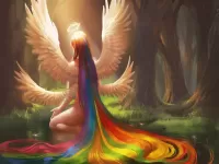 Puzzle Rainbow angel
