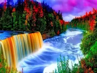 Пазл Радужный водопад