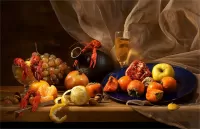 Пазл Раки и фрукты