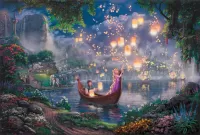 Jigsaw Puzzle Rapunzel in the boat