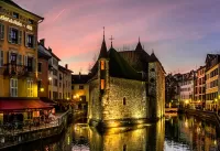 Jigsaw Puzzle Sunrise in Annecy
