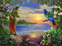Пазл Райские птицы