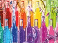 Puzzle colorful soda