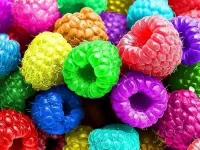 Puzzle Colorful raspberry