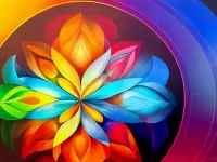 Rätsel Multicolored mandala