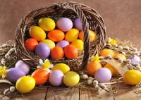 Jigsaw Puzzle Colorful Easter
