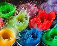 パズル Colorful splashes