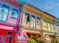 Rompecabezas Colorful houses