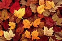 Jigsaw Puzzle Colorful leaves