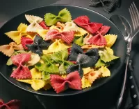 Rätsel colorful pasta