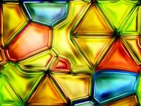 Jigsaw Puzzle Colored glass