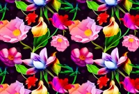 パズル Multicolored flowers