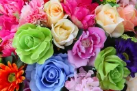 Jigsaw Puzzle Multicolored flowers