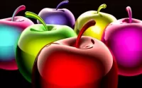 Пазл Разноцветные яблоки