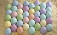 Пазл разноцветные яйца