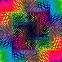 パズル Multicolored fractal