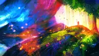 Quebra-cabeça Colorful landscape