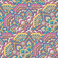 Quebra-cabeça Multicolor pattern