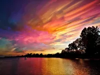 Rompecabezas Multicolored sunset