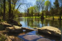 Zagadka river in the park